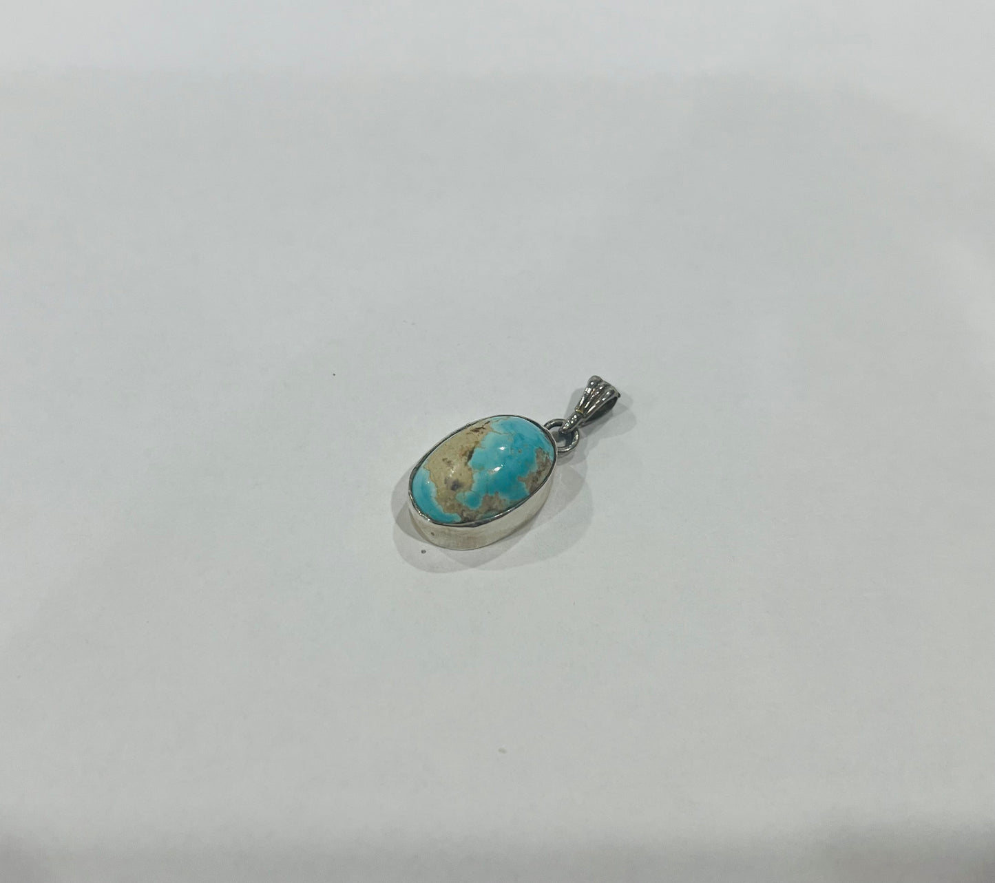 925 STERLING SILVER PENDANT WITH PERSIAN TORQUOISE
